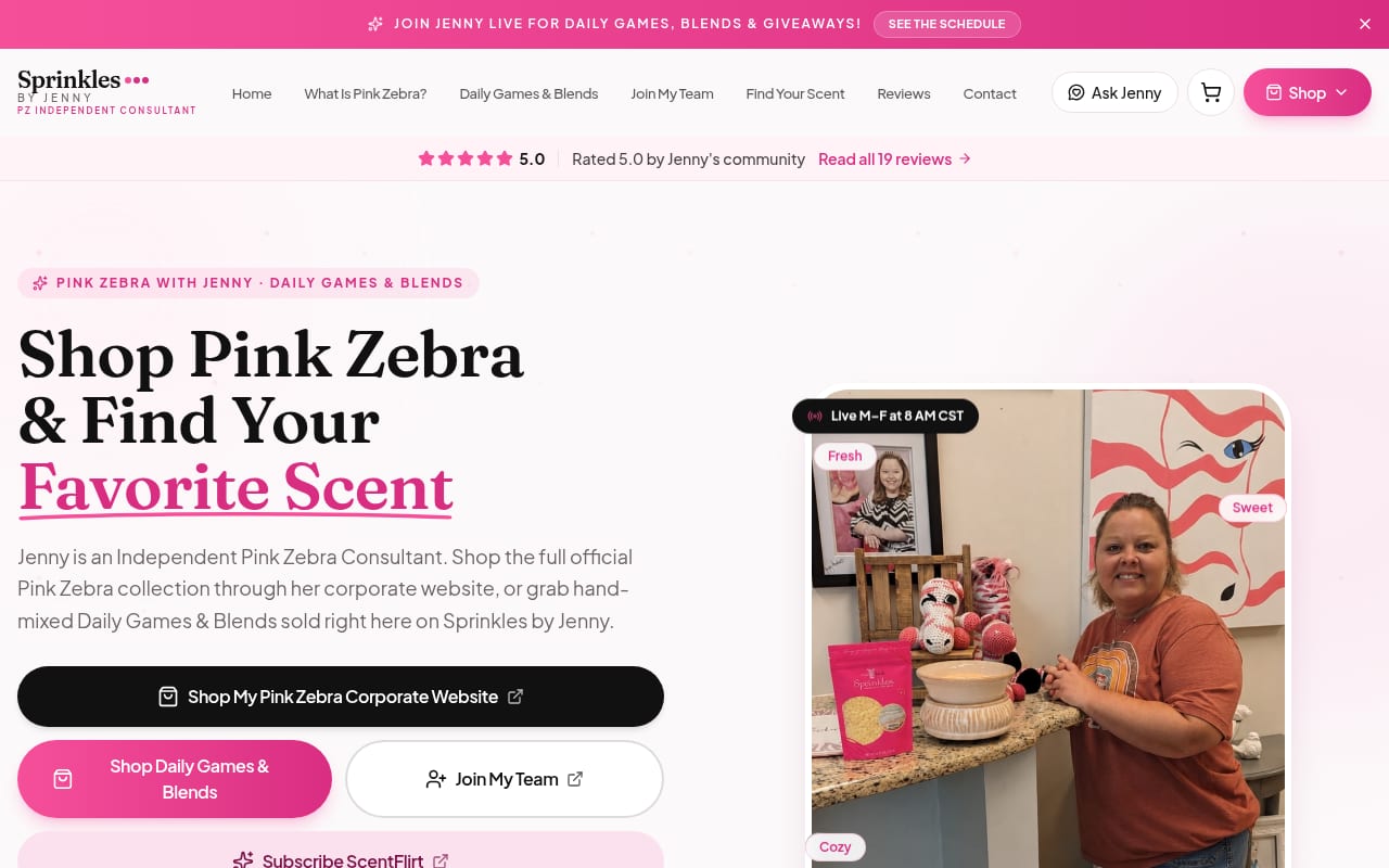 Sprinkles by Jenny website by Tech Turtle