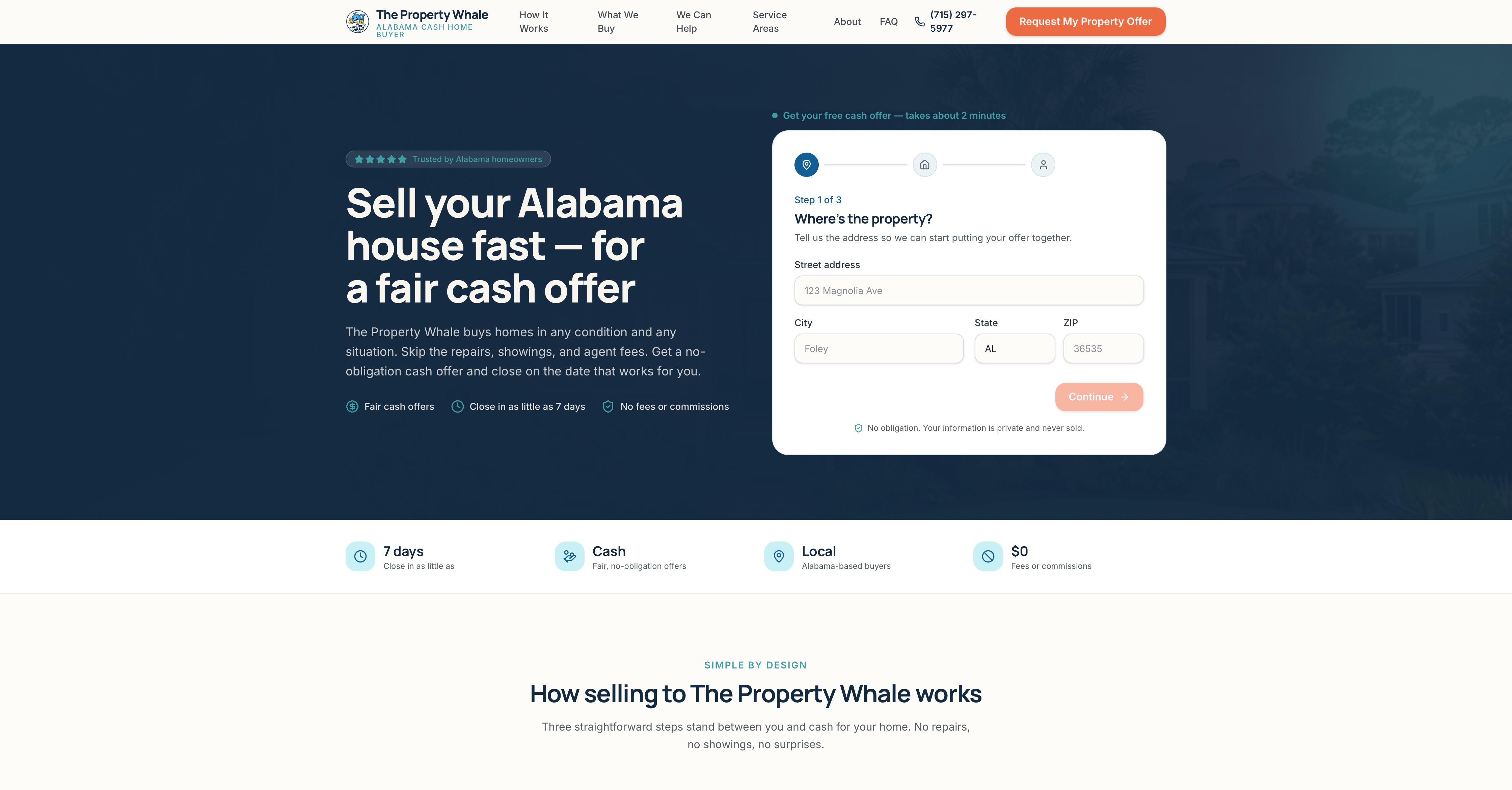 The Property Whale website by Tech Turtle