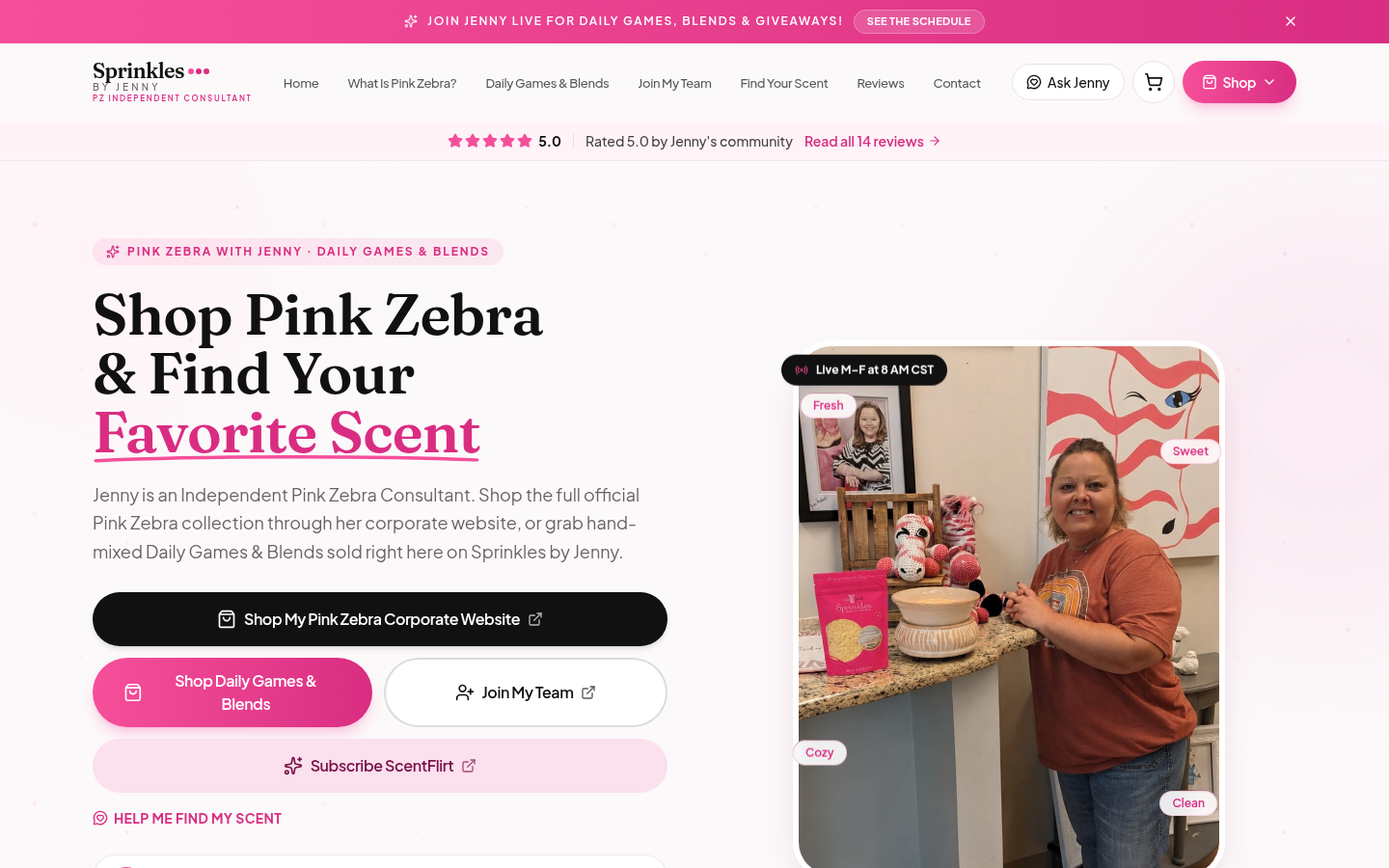 Sprinkles by Jenny website built by Tech Turtle