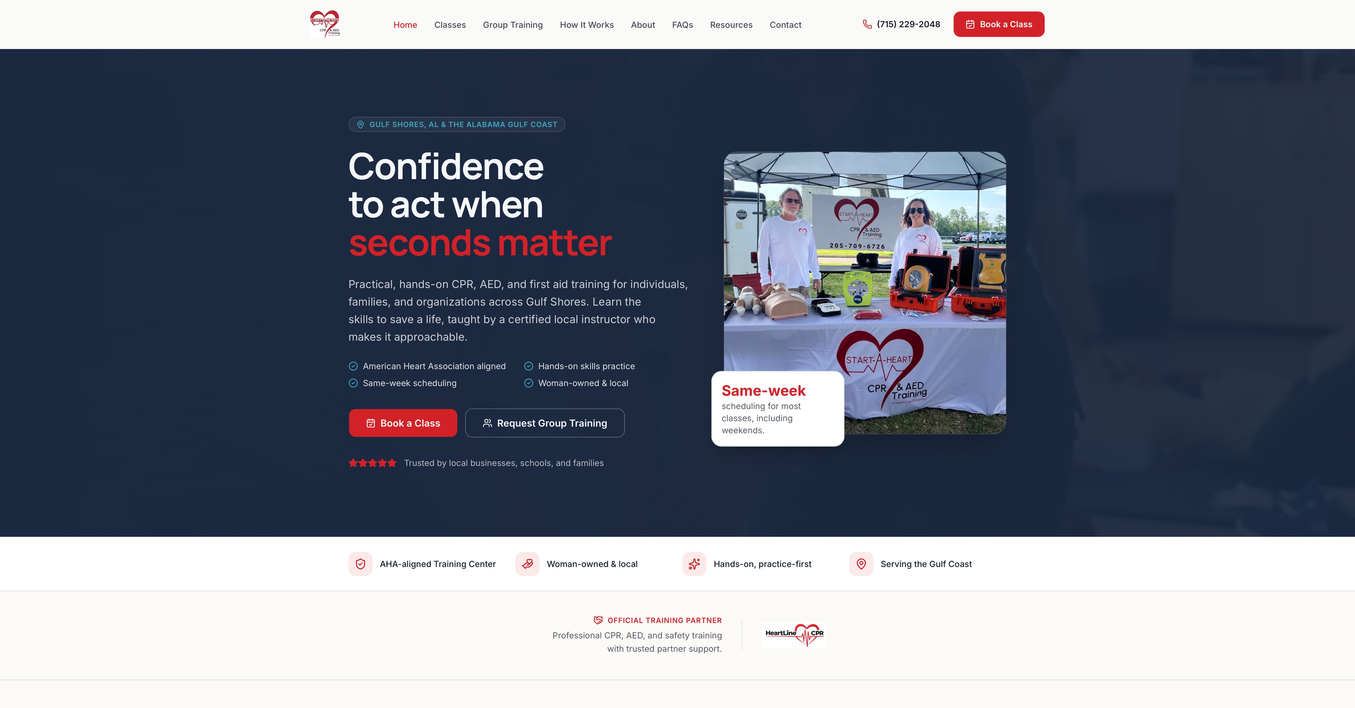 Start-A-Heart CPR website by Tech Turtle